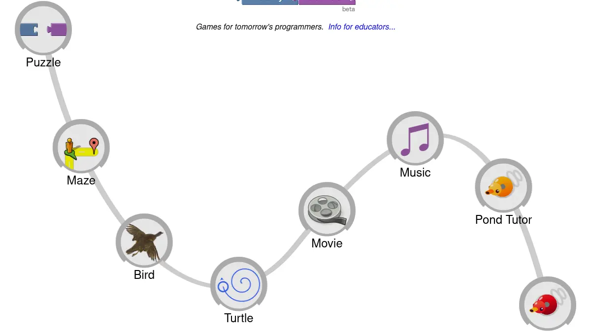 Blockly Games gameplay screenshot