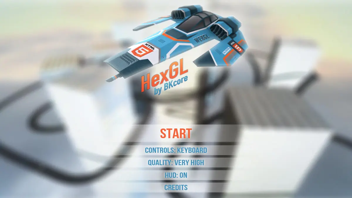 HexGL gameplay screenshot
