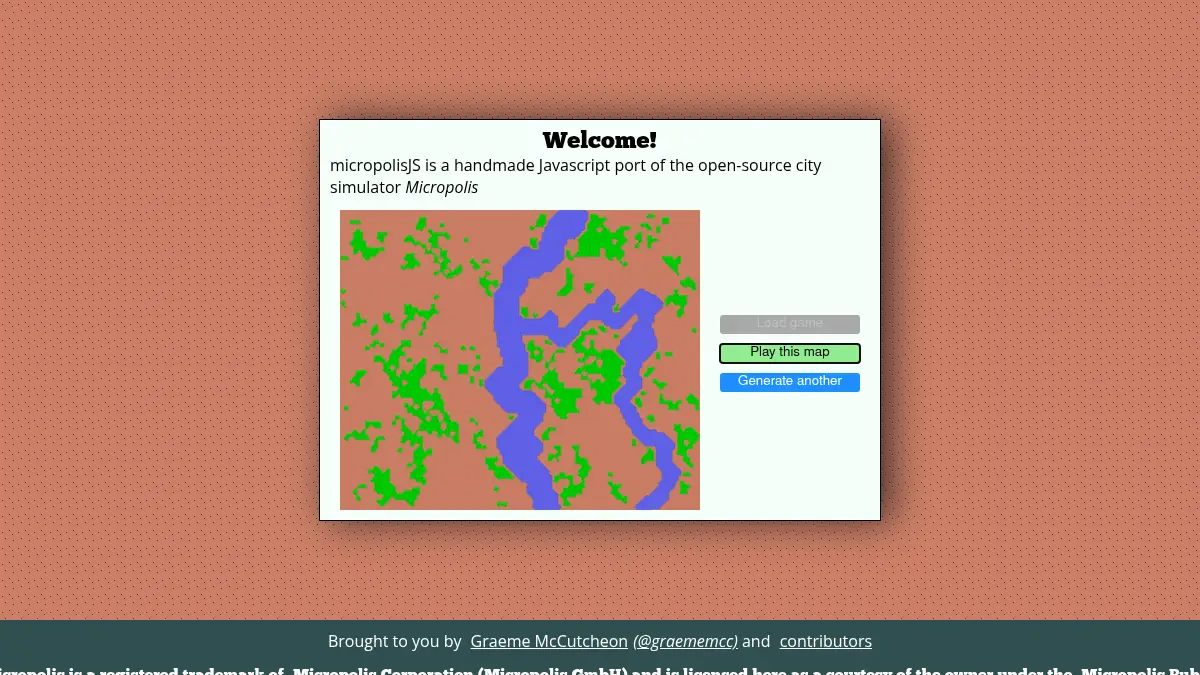 micropolisJS gameplay screenshot